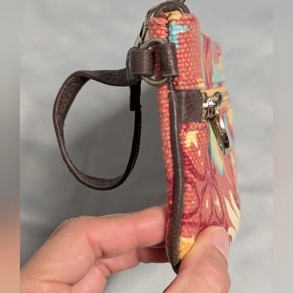 Spartina 449 Multicolor Paisley Wristlet with Turquoise Accents